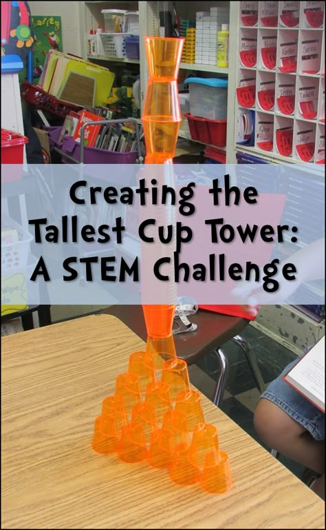 35 first days of school activities, including cooperative learning fun like "creating the tallest cup tower", "Can you save sam?", and the marshmallow tower challenge. Simple Stem Challenges, Steam Ideas, Stem Classroom, Stem Ideas, Stem Challenge, First Day Of School Activities, Maker Space, Steam Activities, Stem Steam