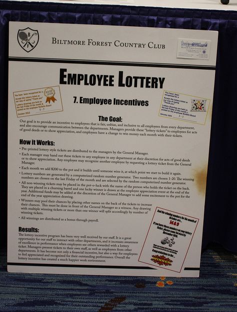 Our goal was to provide an incentive for employees that are fair, unbiased, and inclusive to all employees from every department, as well as encourage communication between departments. Managers recognize excellence by giving employees “lottery tickets” for good deeds, and the lottery numbers are drawn once a month as an incentive. Ideas For Staff Appreciation Week, Hotel Employee Appreciation Ideas, Morale Committee Ideas, Work Breakroom Ideas, Employee Appreciation Games, Staff Games For Teachers, Staff Games, Housekeeping Week, Hotel Humor