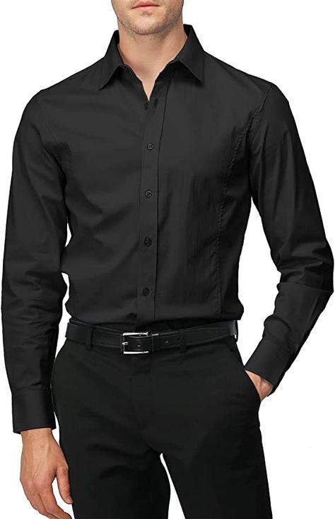 Father Wedding Outfit, Ace Photoshoot, Black Cocktail Attire, Outfit Semi Formal, Casual Dress Shirt Men, Shirt Outfit Men, Color Block Shirts, Slim Fit Dress, Slim Fit Dress Shirts