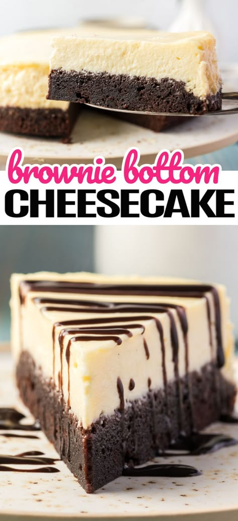 Rich and decadent Cheesecake Brownies take two of the world's favorite treats and swirl them together into one out of this world dessert! #Realhosuemoms #cheescake #brownies #dessert #thanksgiving #christmas #chocolate #creamcheese #brownies Brownie Cheesecake Recipes, Brownie Crust Desserts, No Bake Brownie Cheesecake, Rectangle Cheesecake, Brownie Cream Cheese Recipes, 9x13 Cheesecake, Chocolate Brownie Cheesecake, Dessert Recipes Ideas, Cheesecake Recipes Chocolate