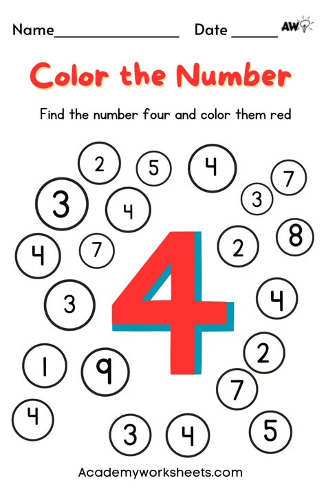 Color the number worksheets is an important activity for young children as it helps them recognize numbers and improves their cognitive Color The Number, Back To School Crafts For Kids, Easy Math Worksheets, Number Activities Preschool, Number Search, Free Printable Alphabet Worksheets, Number Counting, Printable Alphabet Worksheets, Free Printable Alphabet