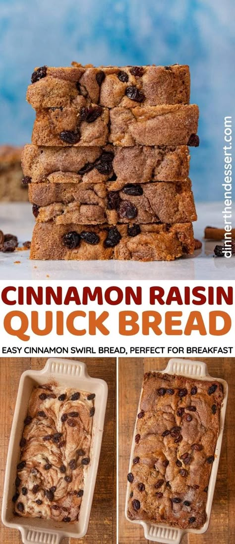 Oatmeal Raisin Muffins Moist, Hardees Cinnamon Raisin Biscuits, Recipes With Raisins, Cinnamon Rasin Bread, Cinnamon Raisin Quick Bread, Raisin Quick Bread, Raisin Banana Bread, Cinnamon Raisin Biscuits, Raisin Biscuits