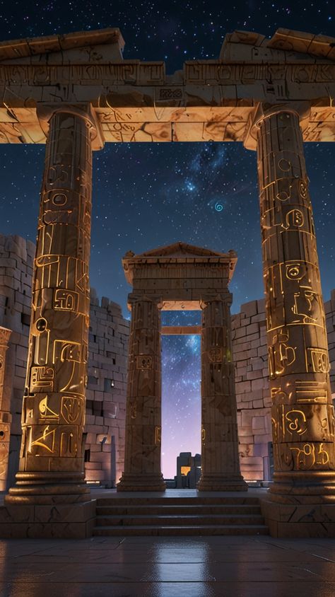 A stunning blend of ancient Greek mythology and advanced technology. Explore AI-powered gods, digital temples, and futuristic Athens in this unique concept art.  #DigitalArt #GreekMythology #Futurism #AIArt #TechnoSpiritual #AncientGreece #CyberpunkArt #Mythology #PinterestArt Ancient Greece Athens, Greece Concept Art, Ancient Temples Concept Art, Greek Mythology Concept Art, Egyptian Pyramids Art, Ancient Egypt Temple, Ancient Mesopotamia Aesthetic, Greek Mythology Temple, Greek Temple Art