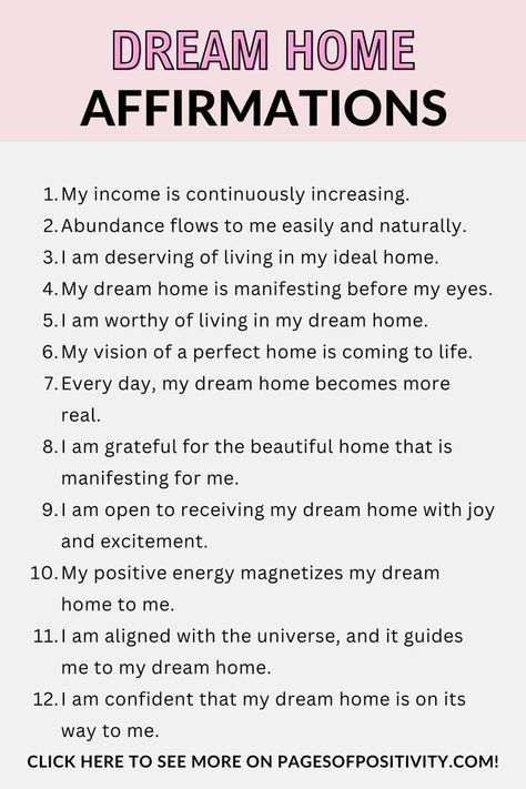 2024 Manifestation List, Dream Home Spell, Manifestation For Friends, Manifest New Apartment, Manifestations For 2024, Affirmations For Home, Buying First Home Manifestation, Manifestation For House, How To Manifest A New House