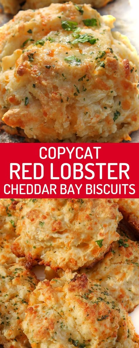 Quick Biscuit Recipe, Dinner Roll Recipes, Copycat Red Lobster, Quick Biscuits, Easy Biscuits, Dessert Crepes, Red Lobster Cheddar Bay Biscuits, Cheddar Bay Biscuits, Dinner Roll