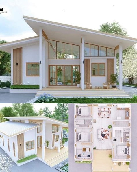 Philippines House, Small House Blueprints, Philippines House Design, Philippine Houses, Small House Layout, Modern Bungalow House, House Floor Design, Building House Plans Designs, Building Plans House