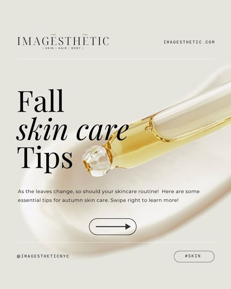 As the seasons change, so should your skincare routine! 🍁 Swipe through these essential tips for autumn skincare, featuring the power of natural oils and more. Keep your skin glowing and hydrated all season long. Ready to jump-start your fall routine? 🌟 Tap the link in our bio to explore how our services at Imagesthetic can elevate your skincare game this season. Skincare Social Media Design, Fall Routine, Seasonal Skincare, Skincare Design, Skin Facts, Autumn Skincare, Cosmetic Creative, Detox Water Recipes, Natural Organic Skincare