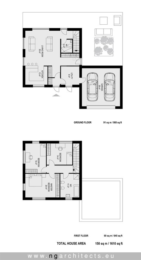 modern house plan Cube designed by NG architects www.ngarchitcts.eu Cube House Floor Plan, Cube House Design Architecture, Cube House Architecture, Cube House Design, Beach House Floor Plan, Beach House Floor, Cube Project, Cube House, Little House Plans