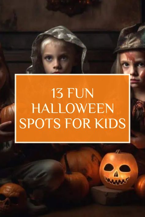 Explore 13 fun places to take kids for Halloween celebrations, featuring festive events and kid-friendly locations with one image. Haunted House Attractions, Halloween Attractions, Pumpkin Decorating Contest, Halloween Adventure, Pumpkin Patches, Haunted Houses, Costume Contest, Spooky Decor, Unique Halloween