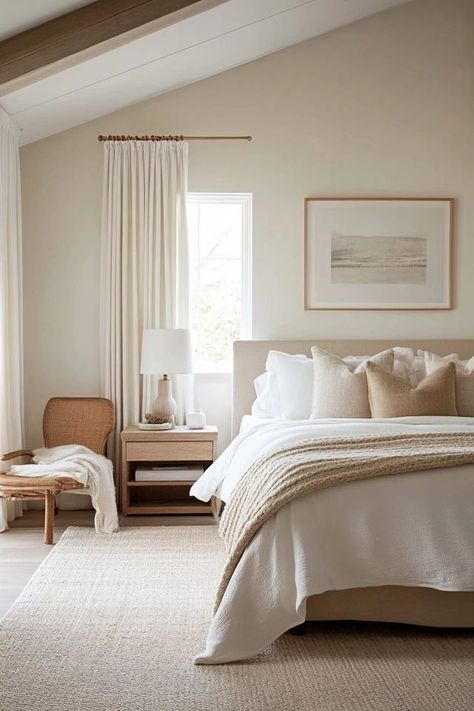 "Add a touch of Nordic simplicity to your bedroom with Minimalist Scandinavian Decor! 🛏️🍃 A great way to make your space feel light, airy, and inviting. 🌿✨ #ScandiLiving #MinimalistStyle #BedroomIdeas" Scandinavian Bedroom Nordic, Minimalist Scandinavian Bedroom, Bedroom Nordic, Scandinavian Bedroom, Scandinavian Decor, Scandinavian Home, Minimalist Fashion, Bedroom Interior, Bedroom Decor