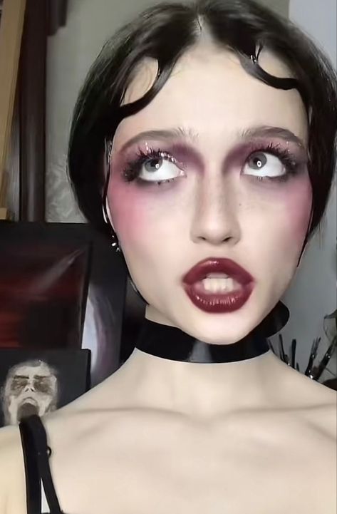 1920s Makeup, Alt Makeup, Swag Makeup, Ethereal Makeup, Cool Makeup Looks, Dope Makeup, Alternative Makeup, Cool Makeup, Doll Makeup