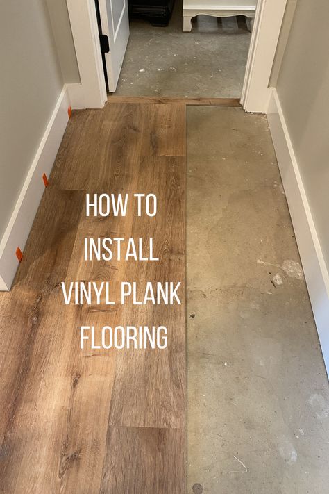 Install Vinyl Plank Flooring Diy, Exterior Door Threshold, Plank Flooring Diy, Laying Vinyl Flooring, How To Install Vinyl Plank Flooring, Lifeproof Vinyl Flooring, How To Remove Carpet, Installing Vinyl Plank Flooring, Laminate Flooring Diy