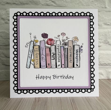 Book Birthday Card Ideas, Book Birthday Cards, Book Cards Ideas, Bday Cards, Birthday Cards Diy, Cute Diys, Special Cards, Book Themes, Diy Birthday