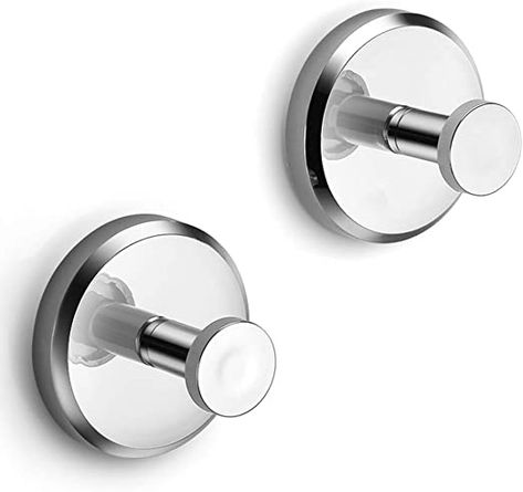 Amazon.com: HOME SO Suction Cup Hooks for Shower, Bathroom, Kitchen, Glass Door, Mirror, Tile – Loofah, Towel, Coat, Bath Robe Hook Holder for Hanging up to 15 lbs – Waterproof & Rustproof, Chrome (2-Pack): Home & Kitchen Kitchen Glass Door, Bathroom Towel Hook, Mirror Tile, Shower Inserts, Suction Cup Hooks, Cup Hooks, Kitchen Glass, Shower Holder, Shower Bathroom