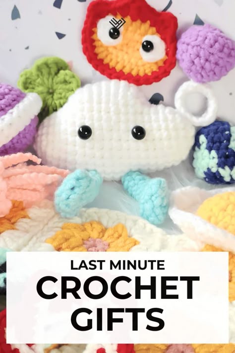 Quick Cute Crochet Gifts, Crochet Goodbye Gift, Super Quick Crochet Gifts, Quick Crochet Toys Free Patterns, Simple Crochet Gifts Easy Diy, 20 Min Crochet Projects, Crochet Last Minute Gifts, Crochet Ideas For Kids Gifts, Cute Easy Crochet Gifts