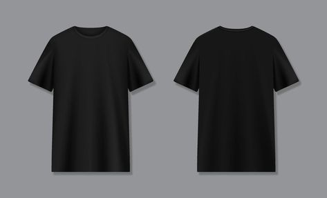 3D Black T-shirt Front and Back Mockup Plain Black Hoodie Front And Back, Plain Black Tshirt Front And Back, Tshirt Mockup Free, Mockup Camisa, Elephant Decorations, Oversized Black T Shirt, T Shirt Front And Back, Plain Black T Shirt, Apparel Mockup