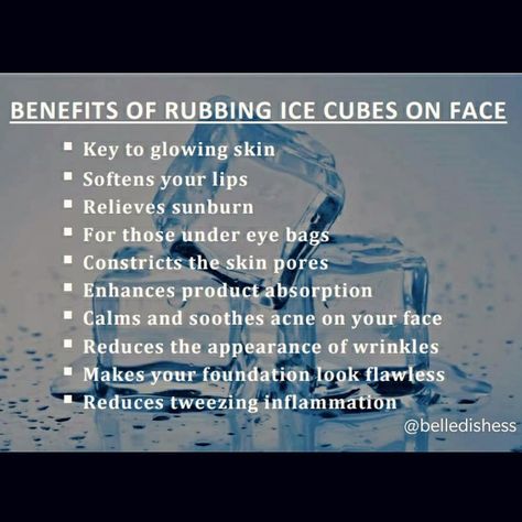 Ice Cube On Back Of Neck, Ice On Face, Face Reading, Skin Care Benefits, Beauty Diy, Face Acne, Skin Pores, Natural Care, Skin Care Recipes