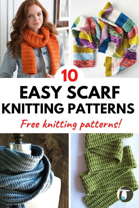 Free Knit Patterns For Scarfs, Knitted Neck Scarf Free Pattern, Free Scarf Knitting Patterns Easy, Easy Scarf Knitting Patterns Free, Scarf Knitting Patterns Free, Knitted Scarf Patterns, Knitting Patterns Free Scarf Cowls, Simple Scarf Pattern, Knitting Circle