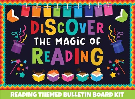 First Grade Reading Bulletin Boards, Bulletin Boards Elementary Hallways, Reading Corner Bulletin Board Ideas, Reading Book Bulletin Board, Reading Week Bulletin Boards, Reading Board Ideas, Book Board Ideas, Reading Boards Bulletin, Reading Board Classroom