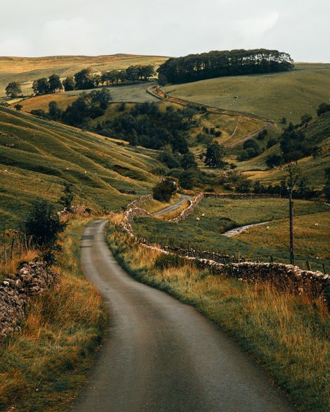 North Yorkshire, England North Yorkshire is a historic county in northern England known for its picturesque countryside and charming villages. It is home to the stunning Yorkshire Dales and North York Moors National Parks. # In The Middle Of Nowhere, Middle Of Nowhere, Yorkshire Dales, Winding Road, English Countryside, Country Road, Nature Aesthetic, Pretty Places, Nature Pictures