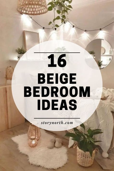 Save this pin for Beige Bedroom Inspiration and transform your home decor with these elegant ideas. Elevate your space with calming neutrals and timeless style. Tap to discover how to create a cozy and sophisticated beige bedroom. #HomeDecor #BeigeBedroom #InteriorDesignIdeas Cream Beige And Gold Bedroom, White Beige Bedroom Aesthetic, Small Cream Bedroom Ideas, Calm Bedroom Decor Ideas, Beige Paint For Bedroom, Neutral Bedroom With Gold Accents, Neutral Cozy Bedroom Ideas, Bedroom With Beige Bed, Cream Furniture Bedroom