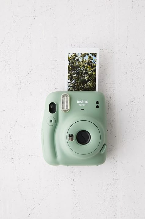 Cute Cameras, Mini 11 Instant Camera, Green Camera, Fujifilm Instax Mini 11, Instax Mini 90, Instax Mini 11, Aesthetic Camera, Polaroid Instax, Photo Bleu