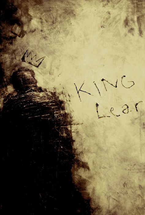 Neizen_King Lear King Lear Art, Theater Poster Design, Shakespeare Art, Capital B, Theater Poster, King Lear, As You Like It, Shakespeare Plays, The Bard