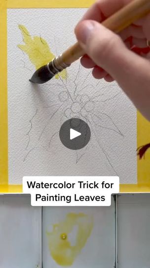 Facebook Paint Leaves, Donna Dewberry Painting, Christmas Tutorial, Loose Watercolor Paintings, Christmas Painting Ideas, Cats Art Drawing, Painting Trees, Water Coloring, Alcohol Ink Crafts