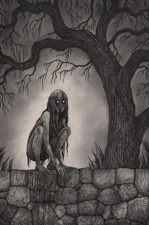 the fetch John Kenn Dark Art, Drawing Ideas, Black And White, Drawings, Wall, White, Black, Art