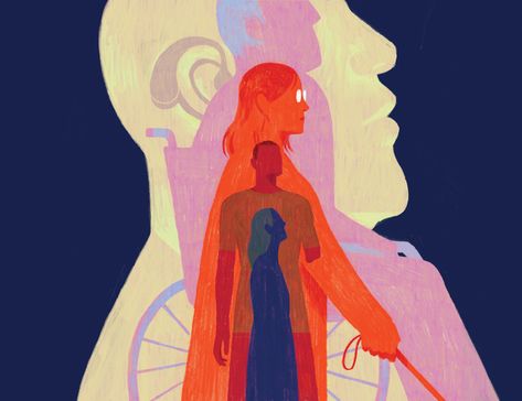 “Disability is everywhere. Becoming aware of it can be a revelation.” The NYT is starting a series of op-ed essays on disability, giving those with disabilities a voice. Read the first essay by... Disabled People, Arte Inspo, Invisible Illness, Editorial Illustration, Wheelchair, 그림 그리기, Ny Times, Lives Matter, Black Lives