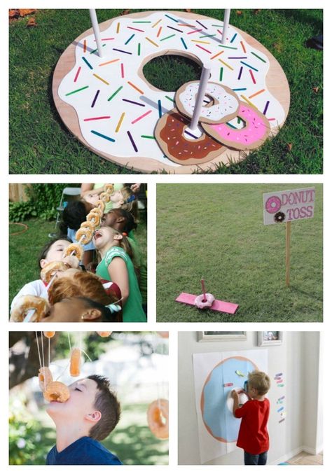 Donut Themed Food Ideas, Donut Grow Up 3rd Birthday Party, Donut Second Birthday Party, First Donut Birthday Party, Donut Grow Up Diy Decorations, Donut Birthday Decorations, Sweet Six Party, Food For Donut Themed Birthday Party, Sweet 8 Birthday Party