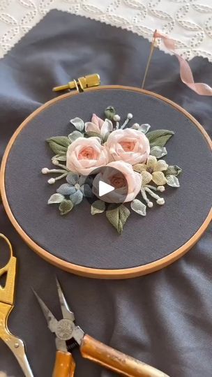 Beginner Ribbon Embroidery | Exclusive Limited Edition Release! Embark on a stunning embroidery journey with our Embroidery Kit！ | By Maidduoo CraftFacebook Ribbon Embroidery Kit, Embroidery Kit, Ribbon Embroidery, Embroidery Kits, Limited Edition, Ribbon, Embroidery