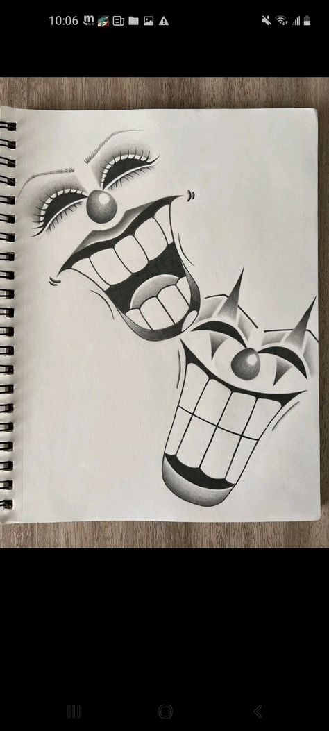 Smile Now Cry Later Draw, Cholo Art Tattoo, Chicana Drawings Easy, Easy Chicano Art, Chicano Handwriting, Clown Drawing Chicano, Gangsta Drawings Easy, Cholo Drawing Easy, Chicana Aesthetic Art