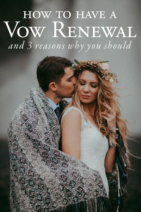 How to Have a Vow Renewal and Why You Should Consider It | Photo by Tricia Victoria Photography Wedding Vowels, Best Wedding Vows, Canyon Elopement, Wedding Vow Renewal Ceremony, Vowel Renewal, Renewal Wedding, 20 Wedding Anniversary, Vow Renewal Ceremony, Bridal Hairdo