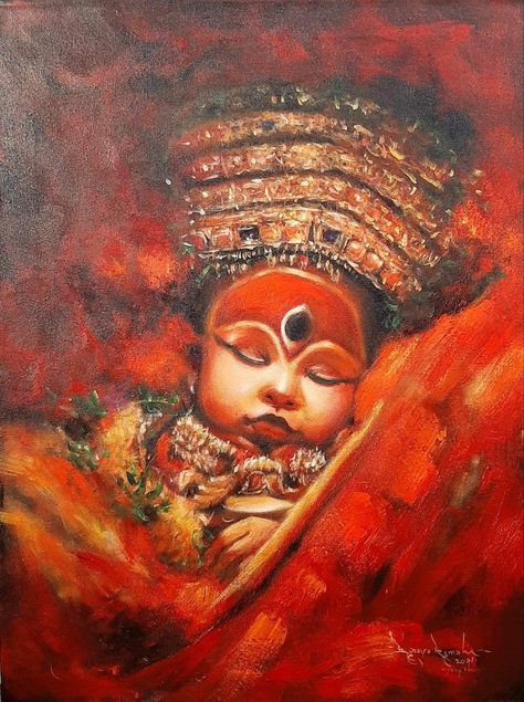 Kumari Goddess Painting, Nepali Wallpaper, Kumari Goddess, God Profile Picture, Shiv Shakti Images, Animated Reference, Newari Culture, Newari Art, Nepali Art