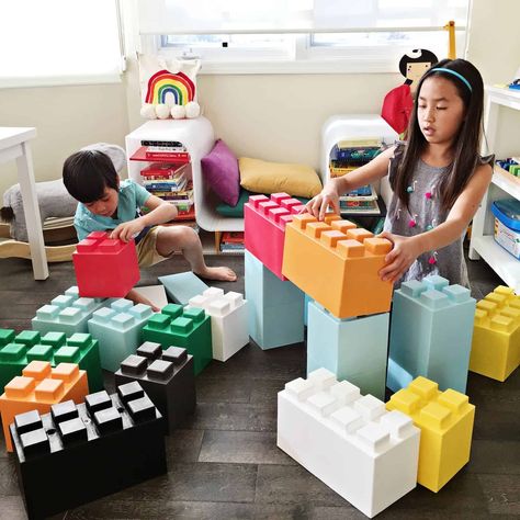 GIANT LEGO LIKE BUILDING BLOCK TOYS FOR KIDS Kids Build Set, Big Lego Blocks Ideas, Oversized Toys, Large Lego Blocks, Building Blocks Ideas, Giant Lego Blocks, Lego Blocks Printable, Giant Building, Giant Building Blocks