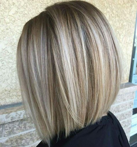 Behind the chair Blonde Balayage Bob, Medium Blonde Hair, Balayage Bob, Bronde Hair, Stacked Bob Haircut, Fresh Hair, Bob Hair, Balayage Brunette, Blonde Bobs