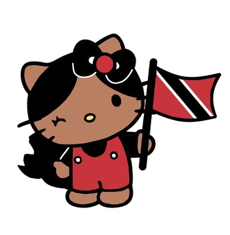 Trinidad Flag, Trinidad And Tobago Flag, Hello Kitty Wallpaper Hd, Pink Wallpaper Hello Kitty, Walpaper Hello Kitty, Hello Kitty Images, Kitty Drawing, Hello Kitty Backgrounds, Hello Kitty Drawing