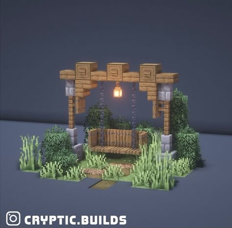 Minecraft Swing, Minecraft Hus, Minecraft Shops, Construction Minecraft, Minecraft Garden, Case Minecraft, Minecraft Decoration, Rumah Minecraft Sederhana, Minecraft Village