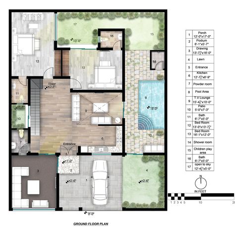 house plan, photo shop render plan, residential plan, architectural house plan, Photoshop Rendered Plans Interior, Plan Rendering Architecture Photoshop, Plan Rendering Architecture, Rendered Plan, Architecture Photoshop, Farm House Plans, Plan Rendering, Rendering Architecture, Rendered Floor Plan