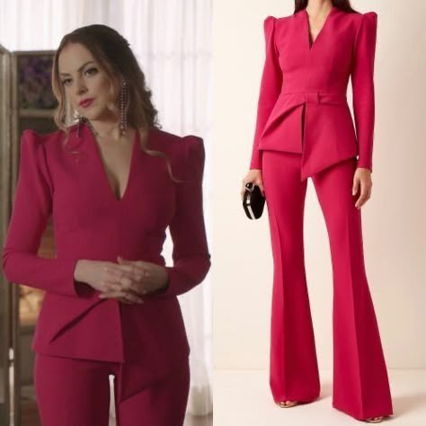 Fallon Outfits, Dynasty Fallon, Dynasty Closet, Boss Lady Outfit, Dynasty Outfits, Dynasty Clothing, Fallon Carrington, Boss Outfit, Corporate Fashion