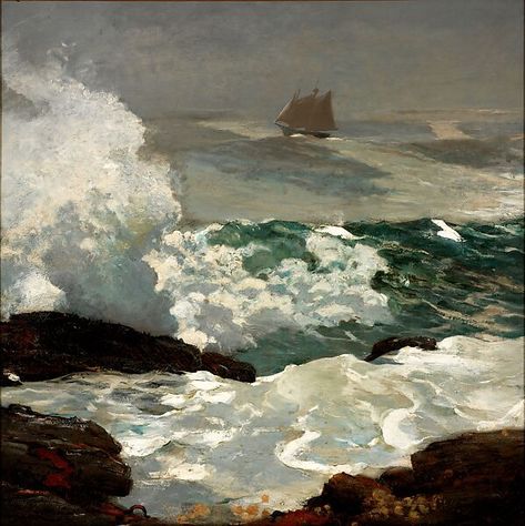 Winslow Homer: Crosscurrents - The Metropolitan Museum of Art Homer Paintings, Winslow Homer Paintings, Homer Winslow, Dan Scott, Oil Painting Ideas, Oil Painting For Beginners, Motivation Art, Art Motivation, American Landscape