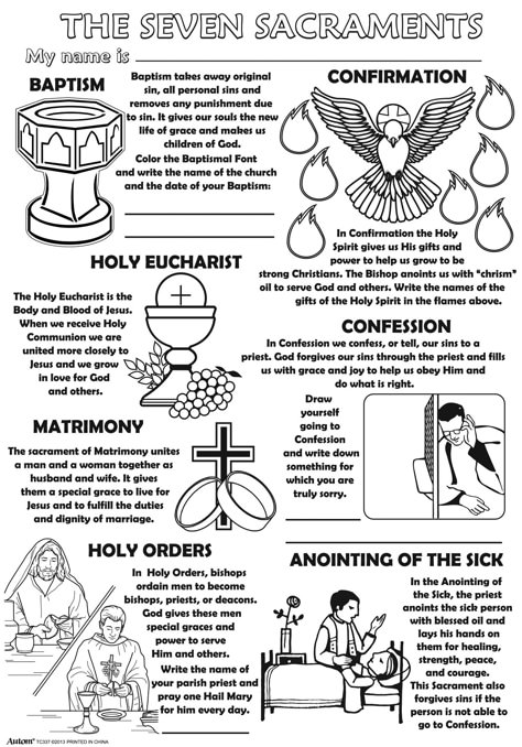 Sacraments Craft, Sacraments Activities, Ccd Activities, The Seven Sacraments, 7 Sacraments, Religion Activities, Seven Sacraments, Catholic Sacraments, Catholic Beliefs