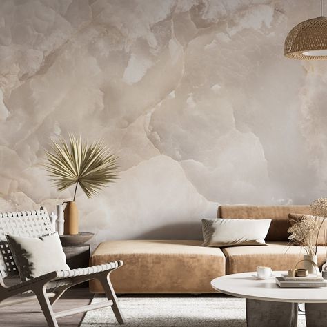 MioWallpaperDecor - Etsy Decorative Wallpaper Texture, Wallpapers For Living Room Ideas, Modern Wallpaper For Bedroom, Modern Wallpapers For Living Room, Stone Wallpaper Bedroom, Medspa Wallpaper, Luxury Wall Color, Subtle Wallpaper Bedroom, Living Room Accent Wallpaper