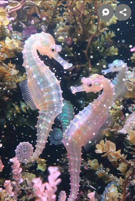 Swimming With Horses, Mermaid Pink Aesthetic, Seahorses Aesthetic, Ocean Animals Aesthetic, Sea Animals Aesthetic, Sea Creatures Aesthetic, Pink Ocean Aesthetic, Seahorse Aesthetic, Pink Mermaid Aesthetic