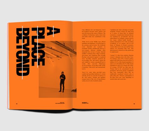 Magazine Spread – Gabriele Wechner – Ergotherapeutin Design Layout Magazine, Raygun Magazine, Magazine Page Layouts, Typography Magazine, Layout Magazine, Mises En Page Design Graphique, Magazine Layout Inspiration, Magazine Spread, 잡지 레이아웃