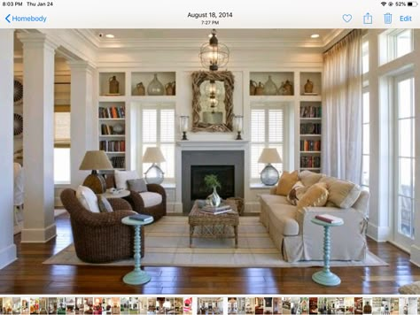 Built In Shelves Around Fireplace, Fireplace With Windows, Shelves Around Fireplace, Fireplace Windows, Heated Garage, Amazing Interior Design, Floor Drains, Urban Lifestyle, Built In Shelves