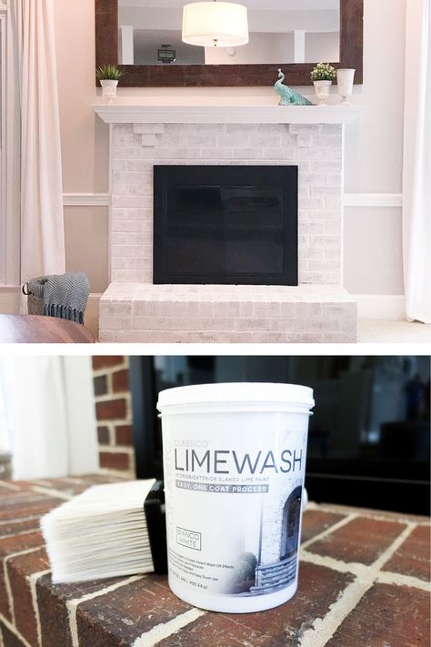 Lime Washing Brick Fireplace, Brick Limewash Fireplace, White Wash Vs White Paint Fireplace, Like Wash Brick Fireplace, Line Wash Fireplace, Lime Wash Vs White Wash, Livingrooms Design Ideas With Fireplace, Limewashing Brick Fireplace, Brick Fireplace Limewash