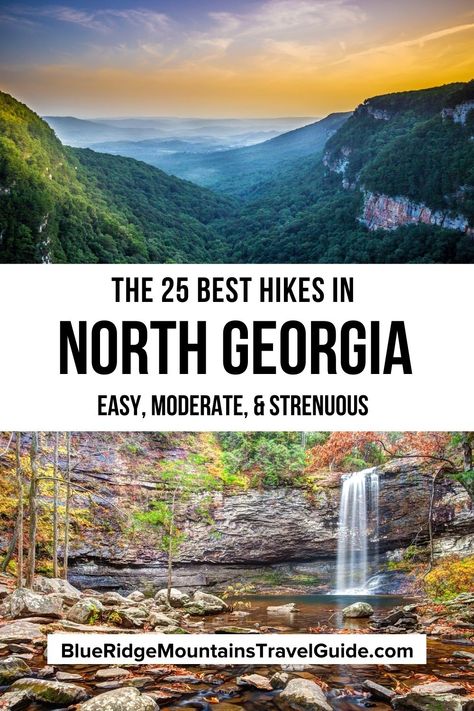 Georgia Hiking Trails, Georgia Waterfalls, Georgia Hikes, Waterfalls In Georgia, Georgia Bucket List, Northern Georgia, Hiking In Georgia, Georgia Hiking, Georgia Trip