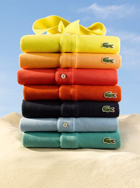 Lacoste Polos Polo Shirt Outfits, Football Casuals, Lacoste Polo Shirts, Lacoste Polo, Tennis Shirts, Mens Style Guide, Clothing Photography, Vintage Sports, Classic Man